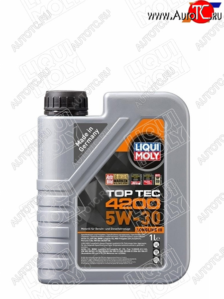 2 359 р. Масло моторное LIQUI MOLY Top Tec 4200 5W-30 NG SP/C3/C2 1л LIQUI MOLY 8972 LIQUI MOLY 8972  с доставкой в г. Воронеж