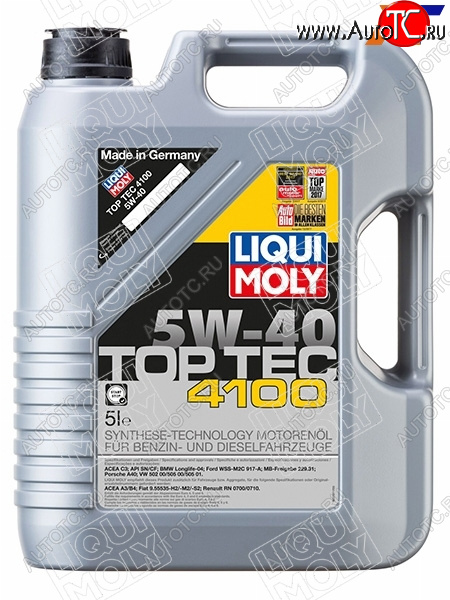 7 999 р. Масло моторное LIQUI MOLY Top Tec 4100 5W-40 SNC3 5л                                                LIQUI MOLY 9511  с доставкой в г. Воронеж