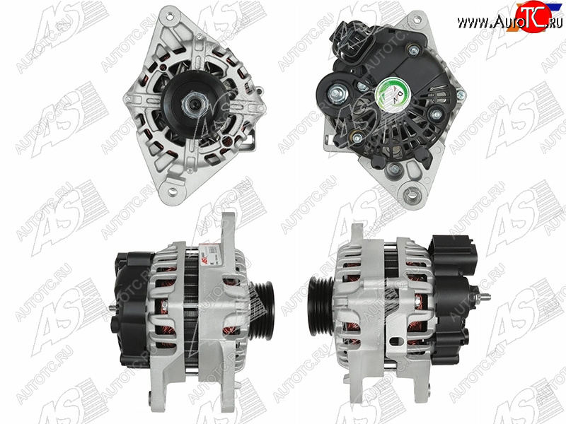 17 999 р. Генератор HYUNDAI ACCENT 1.51.6 03-09TUCSON 2.0 05-09KIA RIO 1.6 06-09SPORTAGE 2.0 05-06 12V 90A AS-PL A9008  с доставкой в г. Воронеж