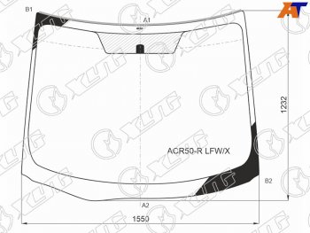 12 999 р. Стекло лобовое TOYOTA ESTIMA 06- XYG ACR50-R LFW/X  с доставкой в г. Воронеж. Увеличить фотографию 1