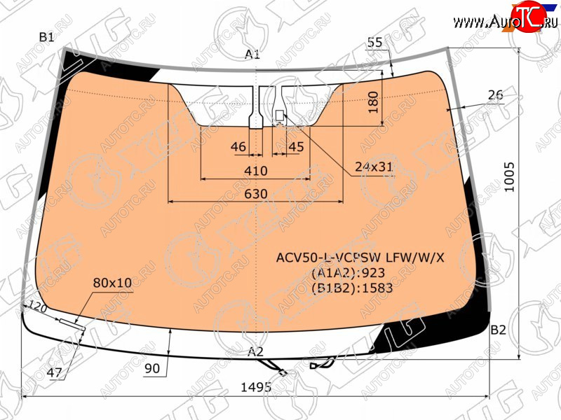 18 649 р. Стекло лобовое (Обогрев полный Датчик дождя Молдинг) Toyota Camry (XV50) 11-21  Camry UAEUSA 11- XYG ACV50-L-VCPSW LFW/W/X  с доставкой в г. Воронеж