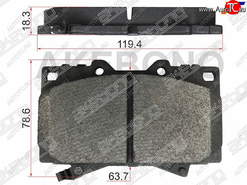 2 999 р. Колодки тормозные перед FL-FR SAT     Toyota Land Cruiser  100 (1998-2007) дорестайлинг, 1-ый рестайлинг, 2-ой рестайлинг  с доставкой в г. Воронеж