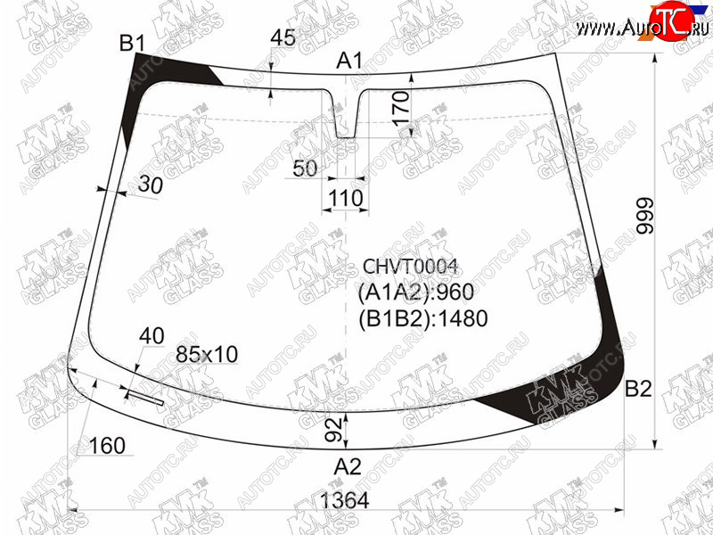 5 399 р. Стекло лобовое Chevrolet Aveo 11-15                                                                  KMK CHVT0004  с доставкой в г. Воронеж