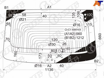 11 449 р. Стекло заднее (Цвет зеленый Обогрев) Citroen C1 05-14  Peugeot 107 05-15 XYG CI-C1 RW/H/X  с доставкой в г. Воронеж. Увеличить фотографию 1