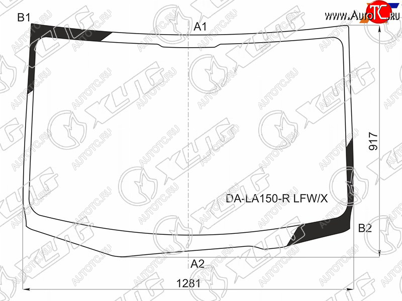 7 999 р. Стекло лобовое DAIHATSU MOVE 14-                                                                     XYG DA-LA150-R LFW/X  с доставкой в г. Воронеж