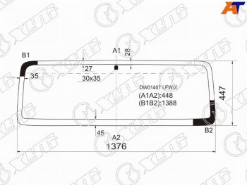 5 499 р. Стекло лобовое Jeep Wrangler 96-07 XYG DW01407 LFW/X  с доставкой в г. Воронеж. Увеличить фотографию 1