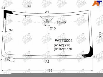5 199 р. Стекло лобовое FIAT DOBLO 01-                                                                        KMK FATT0004  с доставкой в г. Воронеж. Увеличить фотографию 1