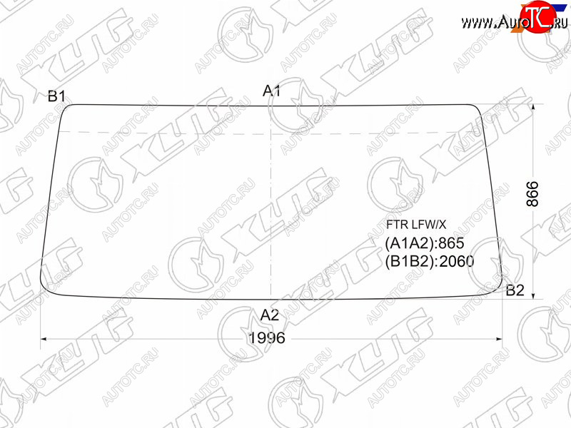 13 249 р. Стекло лобовое Foton Auman 06-  Isuzu Forward 95- XYG FTR LFW  с доставкой в г. Воронеж