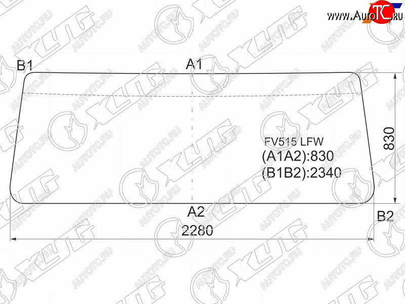 14 449 р. Стекло лобовое Foton Bj3251 05-  Mitsubishi Fuso Supergreat 96- XYG FV515 LFW  с доставкой в г. Воронеж