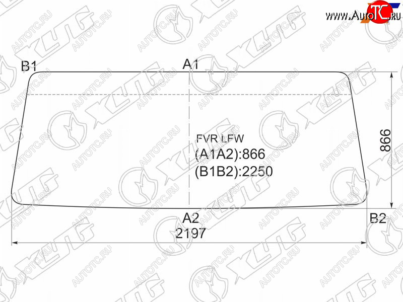 13 999 р. Стекло лобовое Foton Auman 06-  Isuzu Forward 95- XYG FVR LFW  с доставкой в г. Воронеж