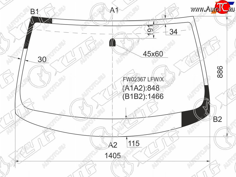 10 399 р. Стекло лобовое Infiniti G35 02-07  Nissan Skyline 01-07 XYG FW02367 LFW/X  с доставкой в г. Воронеж