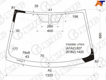 5 249 р. Стекло лобовое Scion xD 07-14  Toyota Ist 07-16  Urban Cruiser 09-14 XYG FW02880 LFW/X  с доставкой в г. Воронеж. Увеличить фотографию 1