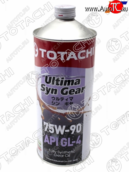 1 899 р. Масло трансмиссионное синтетическое TOTACHI Ultima Syn-Gear 75W-90 GL-4 1л TOTACHI G3501  с доставкой в г. Воронеж