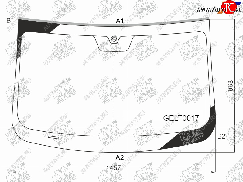 5 849 р. Стекло лобовое Geely Coolray 18-24  Belgee X50 23- KMK GELT0017  с доставкой в г. Воронеж