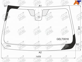 Стекло лобовое (Датчик дождя) Geely Atlas 16-                                                        KMK GELT0016