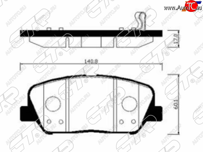 2 599 р. Колодки тормозные передние FR-FL SAT  KIA Optima 4 JF дорестайлинг универсал (2015-2018)  с доставкой в г. Воронеж