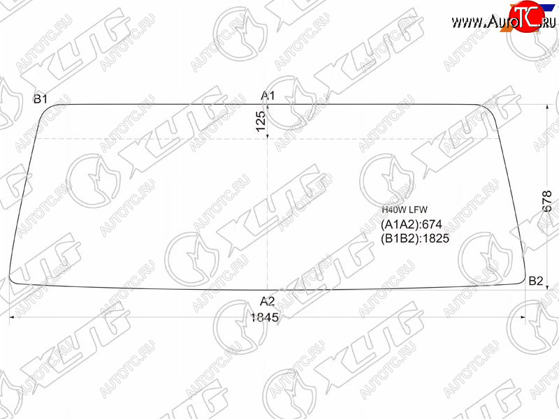 9 999 р. Стекло лобовое Nissan Atlas F 82-92 XYG H40W LFW  с доставкой в г. Воронеж