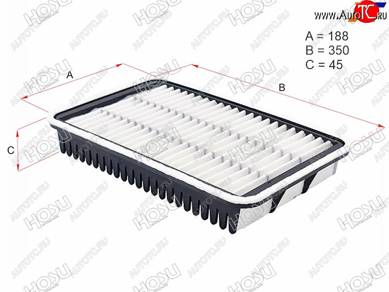 379 р. Фильтр воздушный HOSU  Toyota Chaser  6 X100 - Mark 2 ( X100,  Qualis,  X110)  с доставкой в г. Воронеж