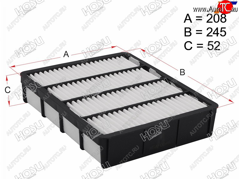 399 р. Фильтр воздушный HOSU  Toyota Chaser  6 X100 - Mark 2 ( X90,  X100,  X110)  с доставкой в г. Воронеж