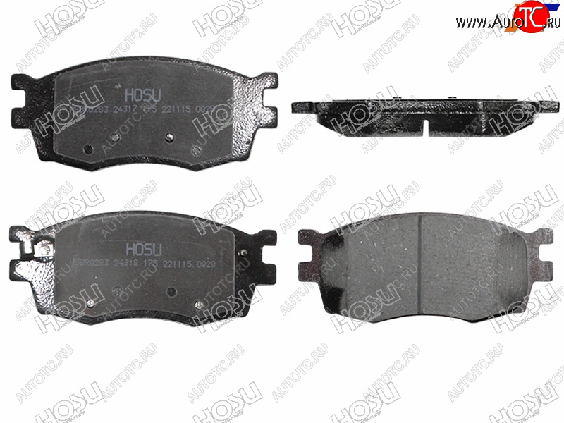 1 329 р. Колодки тормозные перед FR-FL SAT KIA Rio 2 JB дорестайлинг седан (2005-2009)  с доставкой в г. Воронеж