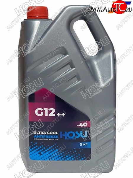 1 139 р. Антифриз (ULTRA COOL G12++ 5 кг. -40 C Розовый) HOSU HSCL0026  с доставкой в г. Воронеж