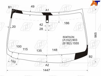 6 399 р. Стекло лобовое Nissan X-Trail 07-15 FUYAO 6047AGN  с доставкой в г. Воронеж. Увеличить фотографию 1