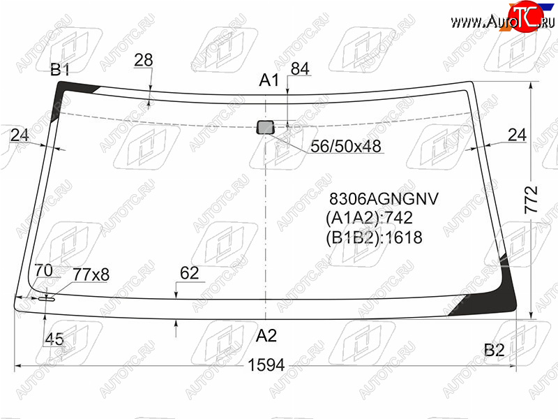 5 599 р. Стекло лобовое TOYOTA LAND CRUISER J100/LEXUS LX470 98-07 FUYAO 8306AGNGNV, 8306agngnv FUYAO 8306AGNGNV  с доставкой в г. Воронеж