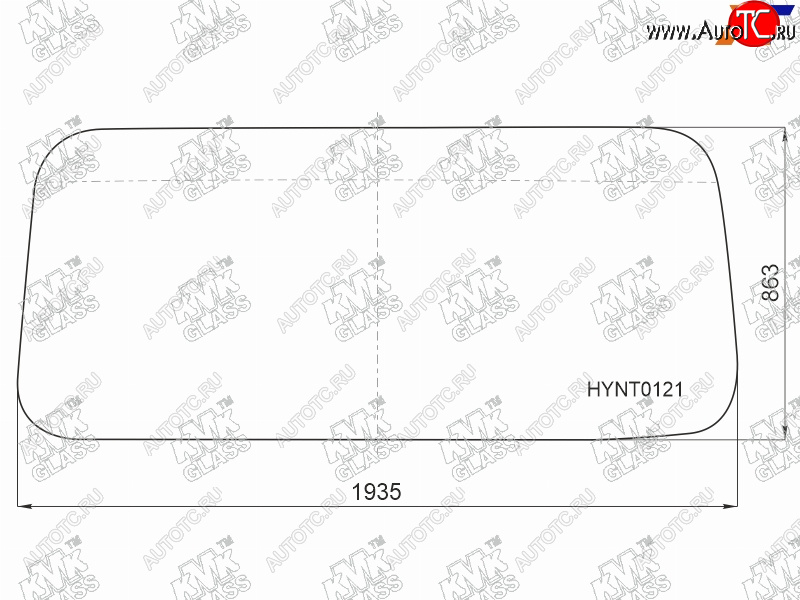 17 349 р. Стекло лобовое HYUNDAI COUNTY (ТАГАЗ) 06-                                                            KMK HYNT0121  с доставкой в г. Воронеж