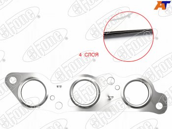 799 р. Прокладка выпускного коллектора TOYOTA MARKARISTOCROWN 1-2JZ-GE 90- STONE JB-12479-F  с доставкой в г. Воронеж. Увеличить фотографию 1