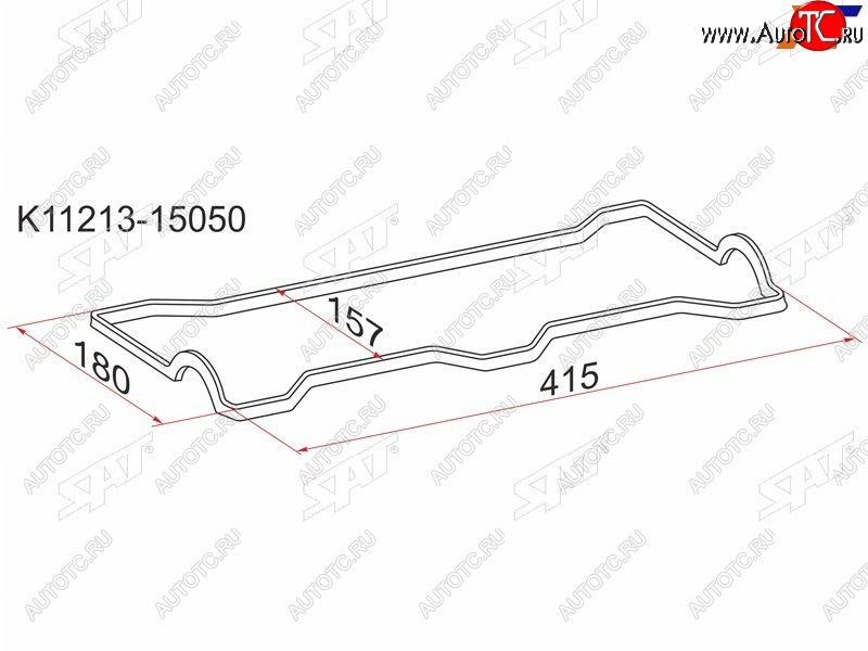 219 р. Прокладка клапанной крышки TY 4A5A-FE -92 SAT K11213-15050  с доставкой в г. Воронеж
