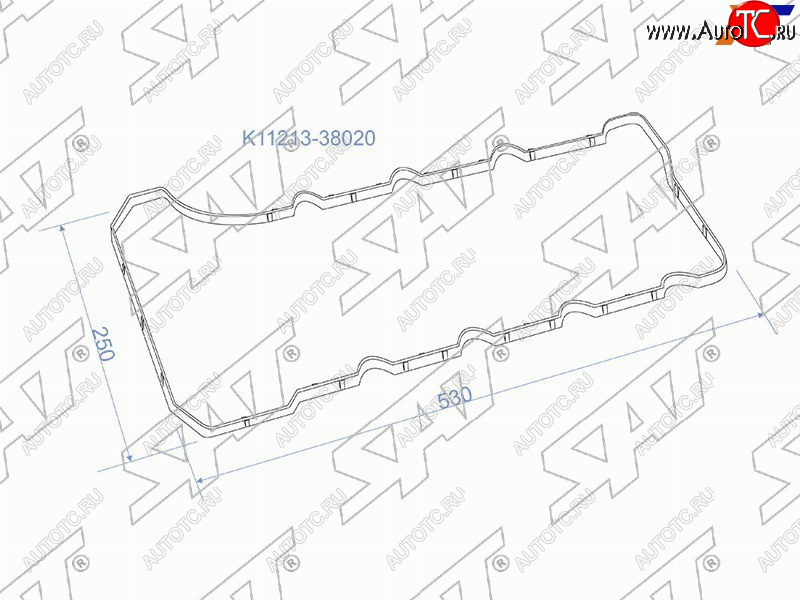 389 р. Прокладка клапанной крышки LEXUS LX570 3URFE 07- SAT K11213-38020  с доставкой в г. Воронеж