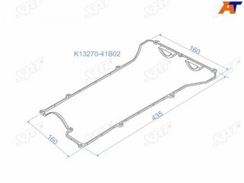 399 р. Прокладка клапанной крышки NS CG10, CG13, CGA3DE, Z10, K11 SAT K13270-41B02  с доставкой в г. Воронеж. Увеличить фотографию 1