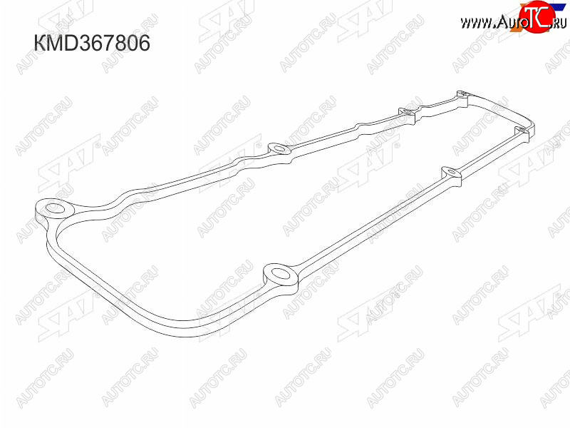 233 р. Прокладка клапанной крышки MMC 4G934G94 GDI, 00- =LH, CR56W, EAEC7A, CS5A, CQ5A, H6#7#, N6171 SAT KMD367806  с доставкой в г. Воронеж