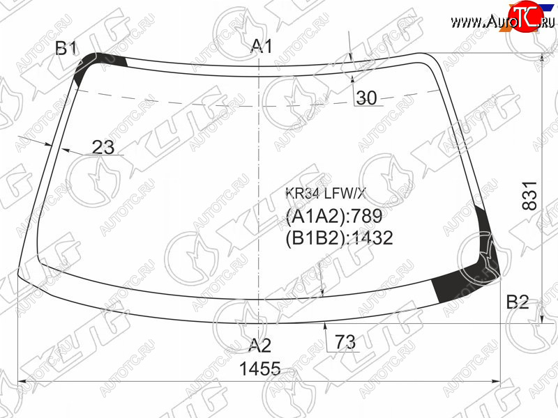 11 549 р. Стекло лобовое Nissan Skyline 98-01  Skyline GT-R 99-02 XYG KR34 LFW/X  с доставкой в г. Воронеж