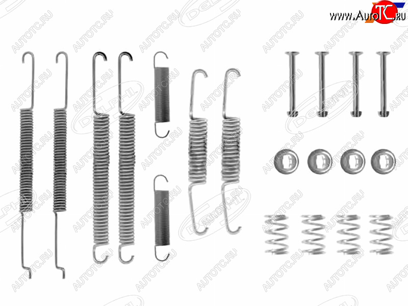 1 099 р. Комплект монтажный тормозных колодок VAG OCTAVIA 96-04ROOMSTER 10- DELPHI LY1206  с доставкой в г. Воронеж
