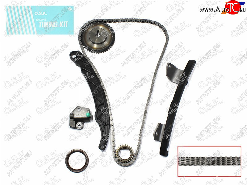 13 299 р. Комплект для замены цепи ГРМ MAZDA 23DEMIOAXELAVERISA ZJZYZ6 1.31.51.6 (L=158) 02- OSK M220K  с доставкой в г. Воронеж