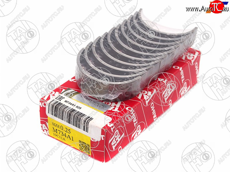 3 089 р. Вкладыши коренные к-т 0,25 TOYOTA AURISCOROLLAPRIUS 1ZR-FE1ZR-FAE 08-                             TAIHO M734A1 025  с доставкой в г. Воронеж
