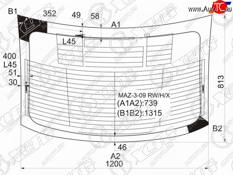 7 999 р. Стекло заднее (Цвет зеленый Обогрев Антенна 4D SED) Mazda 3 08-13  Axela 09-13 XYG MAZ-3-09 RW/H/X  с доставкой в г. Воронеж