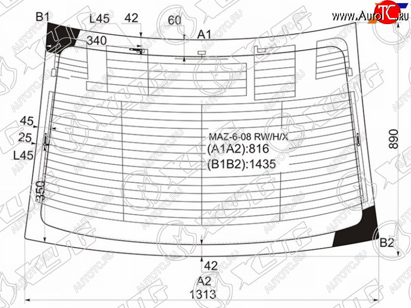 7 299 р. Стекло заднее (Цвет зеленый Обогрев Антенна 4D SED) Mazda 6 07-12  Atenza 07-12 XYG MAZ-6-08 RW/H/X  с доставкой в г. Воронеж