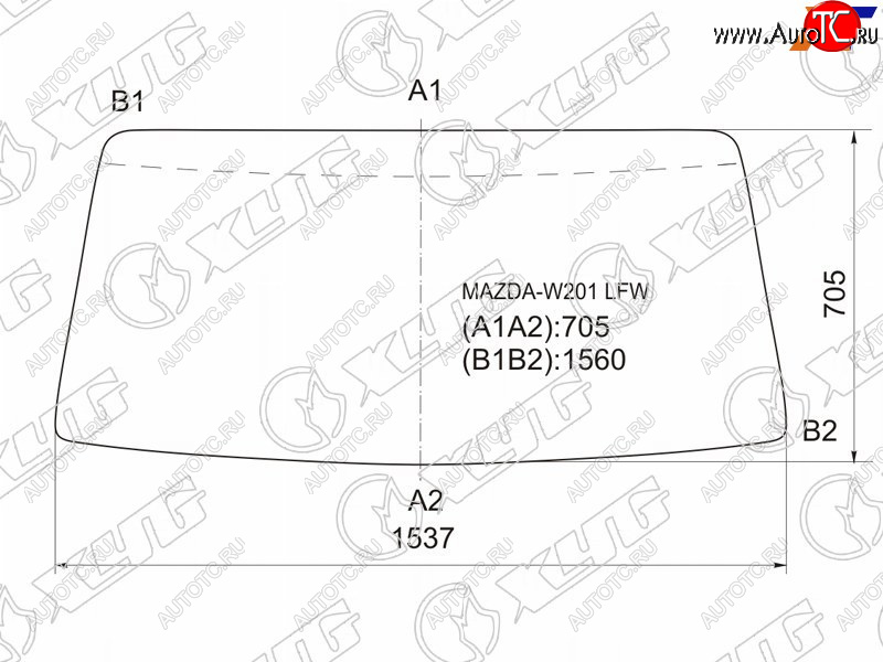 6 249 р. Стекло лобовое Mazda Titan 89-00 XYG MAZDA-W201 LFW  с доставкой в г. Воронеж