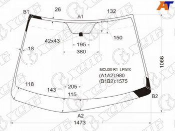 9 999 р. Стекло лобовое Toyota Harrier (XU30) 03-13  Lexus RX 03-09 XYG MCU30-R1 LFW/X  с доставкой в г. Воронеж. Увеличить фотографию 2