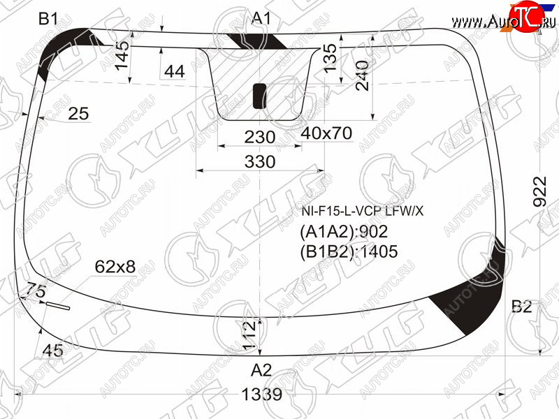 5 299 р. Стекло лобовое Nissan Juke 10-20 XYG NI-F15-L-VCP LFW/X  с доставкой в г. Воронеж