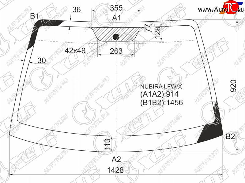 6 299 р. Стекло лобовое Daewoo Lacetti 04-09  Nubira 97-03 XYG NUBIRA LFW/X  с доставкой в г. Воронеж