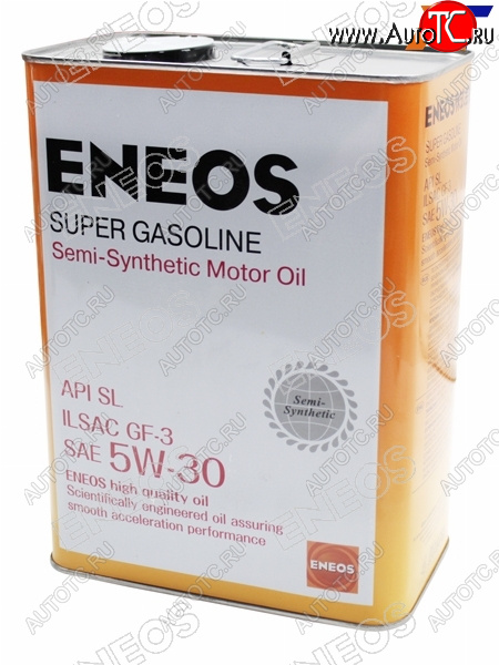 3 679 р. Масло моторное полусинтетическое ENEOS Super Gasoline 5W-30 SL, GF-3 4л ENEOS OIL1361  с доставкой в г. Воронеж