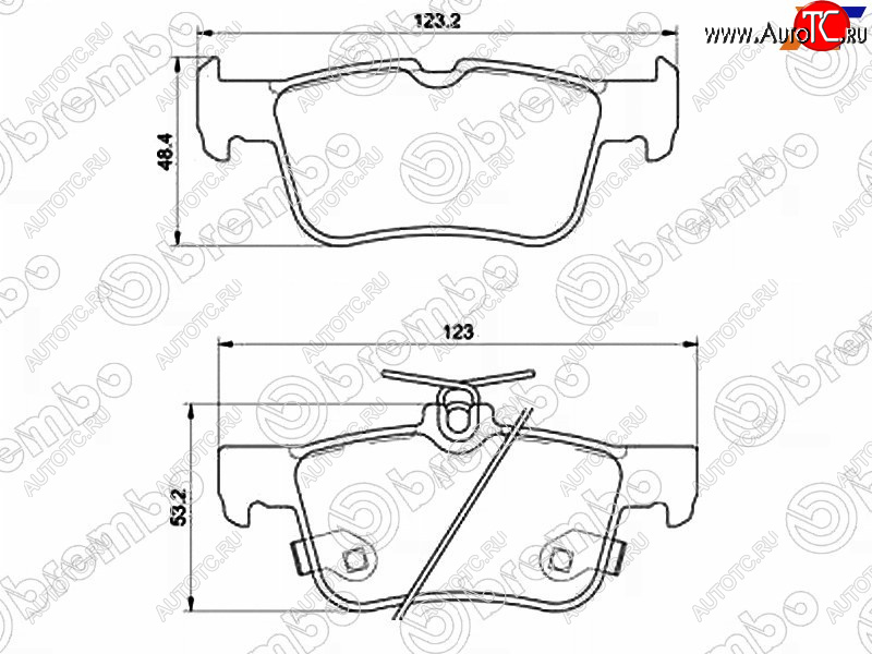 4 849 р. Колодки тормозные задние RH-LH SAT  Ford Galaxy  CK,CD390 - S-Max  CJ  с доставкой в г. Воронеж