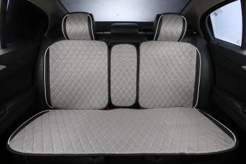 5 449 р. Накидка на сиденье (на весь салон Alkantara Lux Plus алькантара) Автопилот   (серый)  с доставкой в г. Воронеж. Увеличить фотографию 2