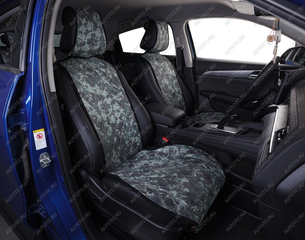 4 999 р. Накидки на сиденье (на весь салон Turbo Plus алькантара) Автопилот   (камуфляж)  с доставкой в г. Воронеж