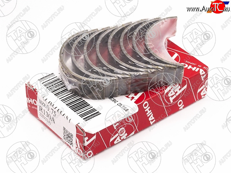 959 р. Вкладыши шатунные к-т 0,75 MITSUBISHI COLTLANCERLIBEROMIRAGEPAJEROMONTERO IO 4G134G18 98- TAIHO R130A 075  с доставкой в г. Воронеж