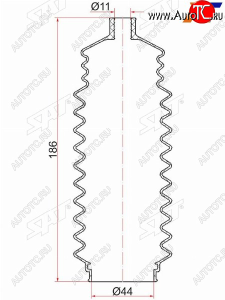 399 р. Пыльник рулевой рейки NISSAN PRIMERA 96-01SUNNY B14 94-99PULSAR N15 95-00HONDA ACCORD C.. 94-98 SAT R-2542  с доставкой в г. Воронеж