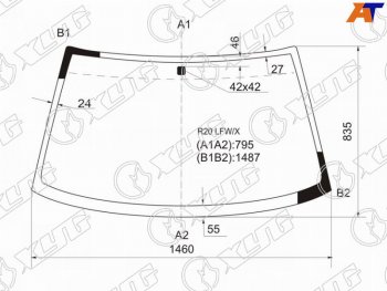 5 849 р. Стекло лобовое Nissan Terrano 93-95  Ford Maverick 93-00  Nissan Mistral 94-99  Terrano II 93-06 XYG R20 LFW/X  с доставкой в г. Воронеж. Увеличить фотографию 1